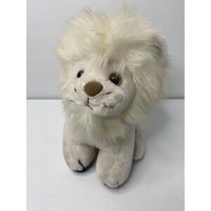 Sam Woo White Lion‎ Big Cat 9” Plush Stuffed Animal Vintage Toy